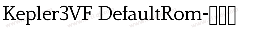 Kepler3VF DefaultRom字体转换
